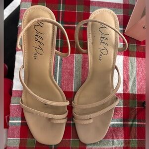 🍒6 items for $30🍒 Lenore Strappy Heels Nude color